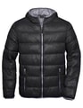 Heren Winterjas Daiber JN1060 Zwart-Grijs